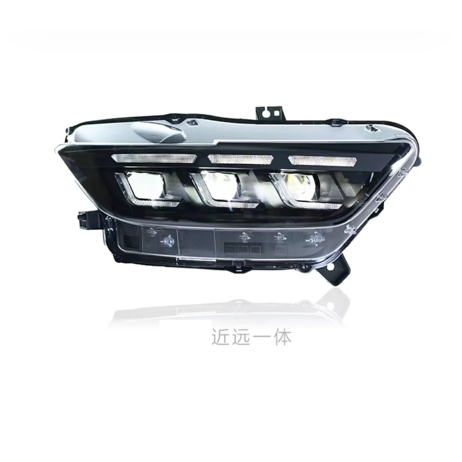 Conjunto Faros Aelanteros Compatible Con Ford Para Mustang 2015 2016 2017 Accesorios De Iluminación Coche Conjunto De Faros Delanteros DRL Luz De Giro Dinámica Luz Alta