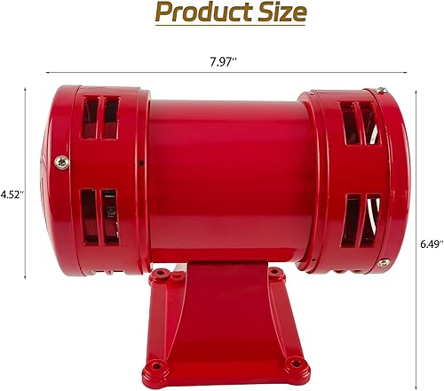 Miniatura 2 de Sirena Raid, alarma de sirena de 110 V, 150 db, 60 Hz, sirena eléctrica de la industria, alarma de sirena súper fuerte para sirena doméstica y