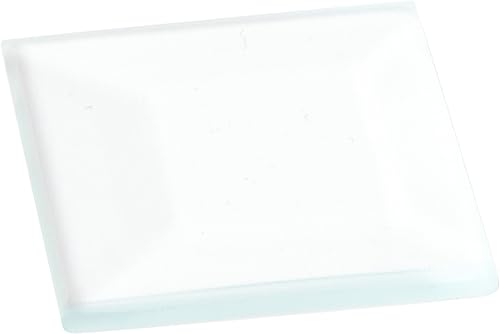 Plymor Vidrio biselado transparente cuadrado de 0.118 pulgadas, 1 pulgada x 1 pulgada (paquete de 24)
