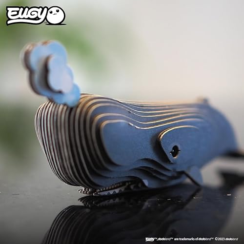 Miniatura 6 de Eugy Rompecabezas 3D de ballena de esperma, 24 piezas, ecológico, educativo, para niños de 6 años en adelante