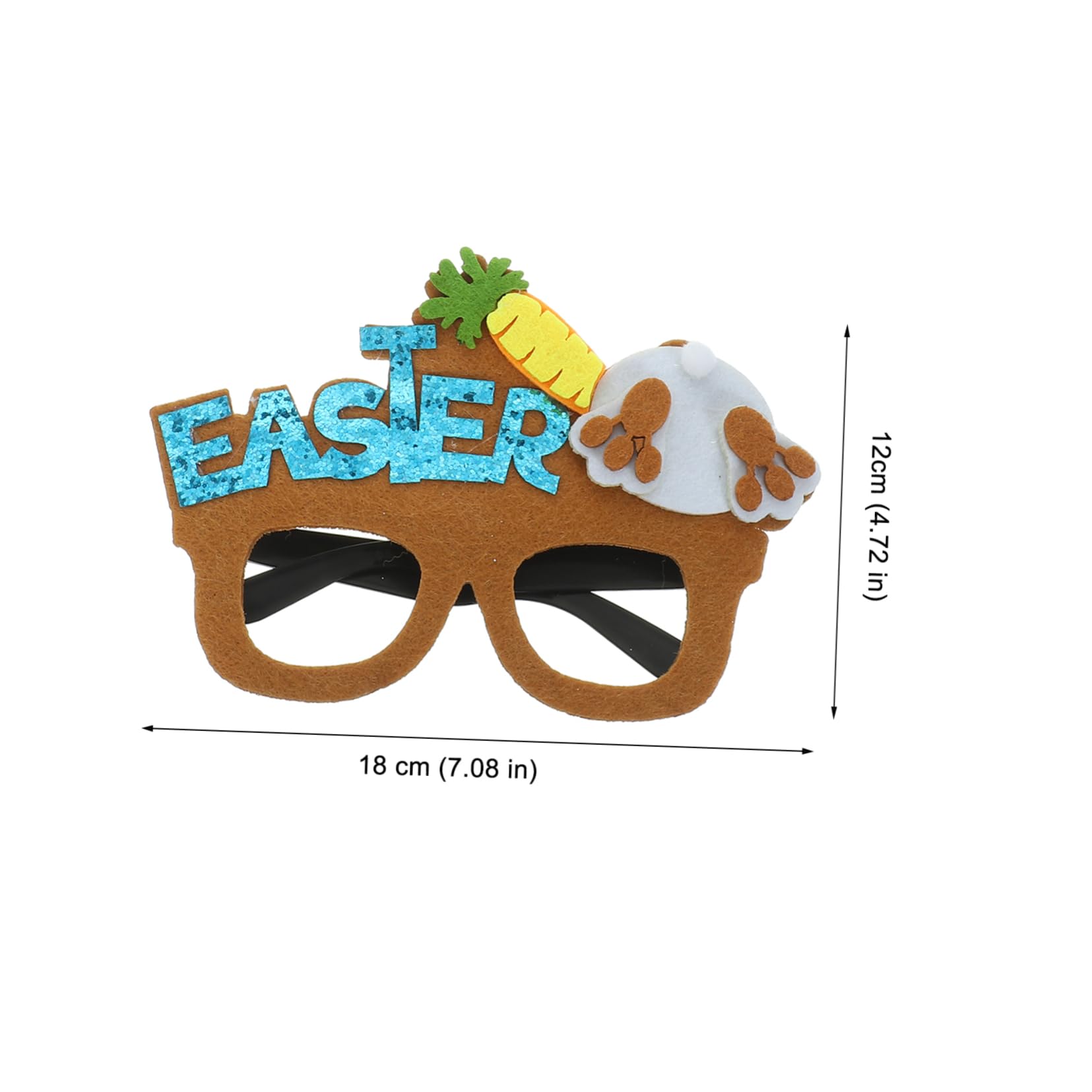 Alipis Easter Glasses Frames Photo Booth Props Party Decorations Easter Party Glasses Boys and Girls Eyewear