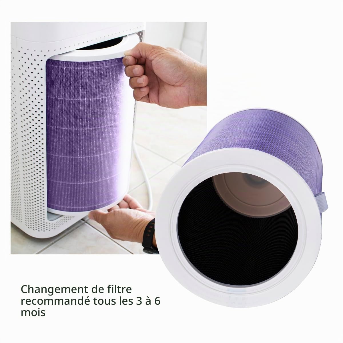 Filtre HEPA de rechange pour Xiaomi Mi 1 2 2s 2c 2h 3 3s 3c 3h Mijia purificateur d'air