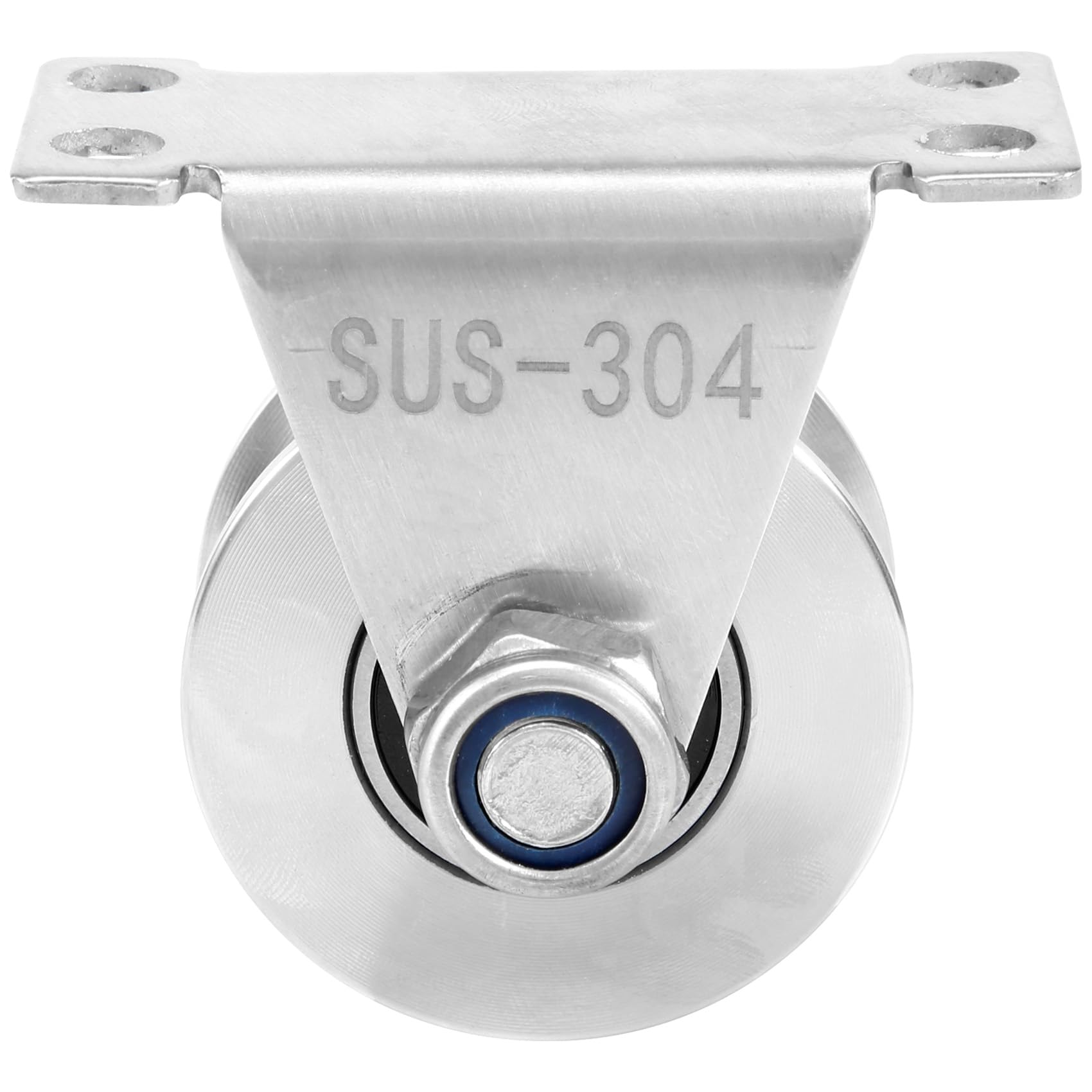 Sankaka 1Pack U-Type Stainless Steel Pulley Block Mute Bearings Groove Sliding Roller Track Wheel