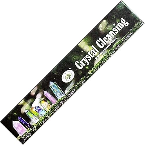 Natural Premium - Incienso de árbol verde enrollado a mano, 0.53oz - Limpieza de cristal (paquete de 12)