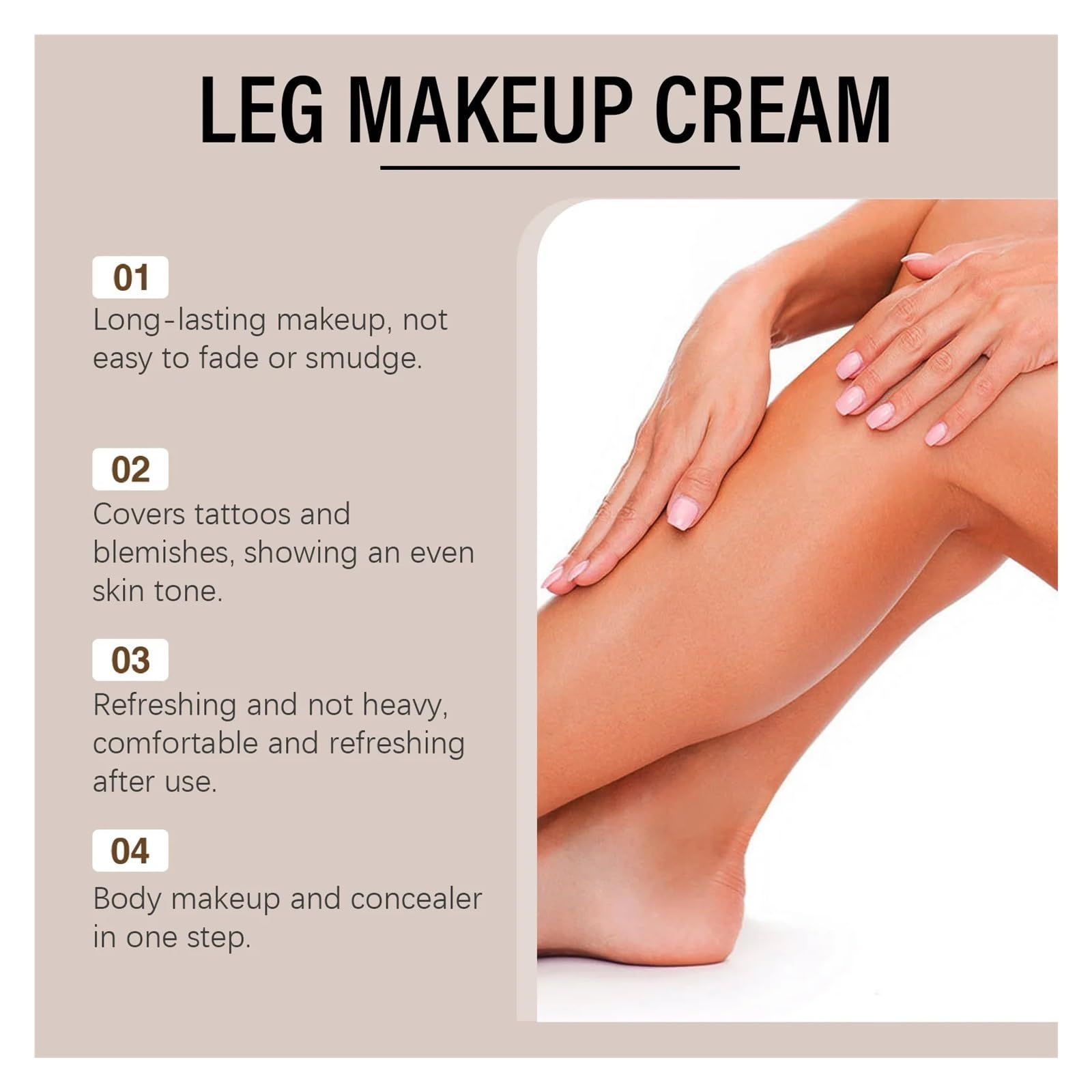 leg concealer Leg Makeup Body Lotion Langlebiger Wasserfester Anti-Transfer-Concealer