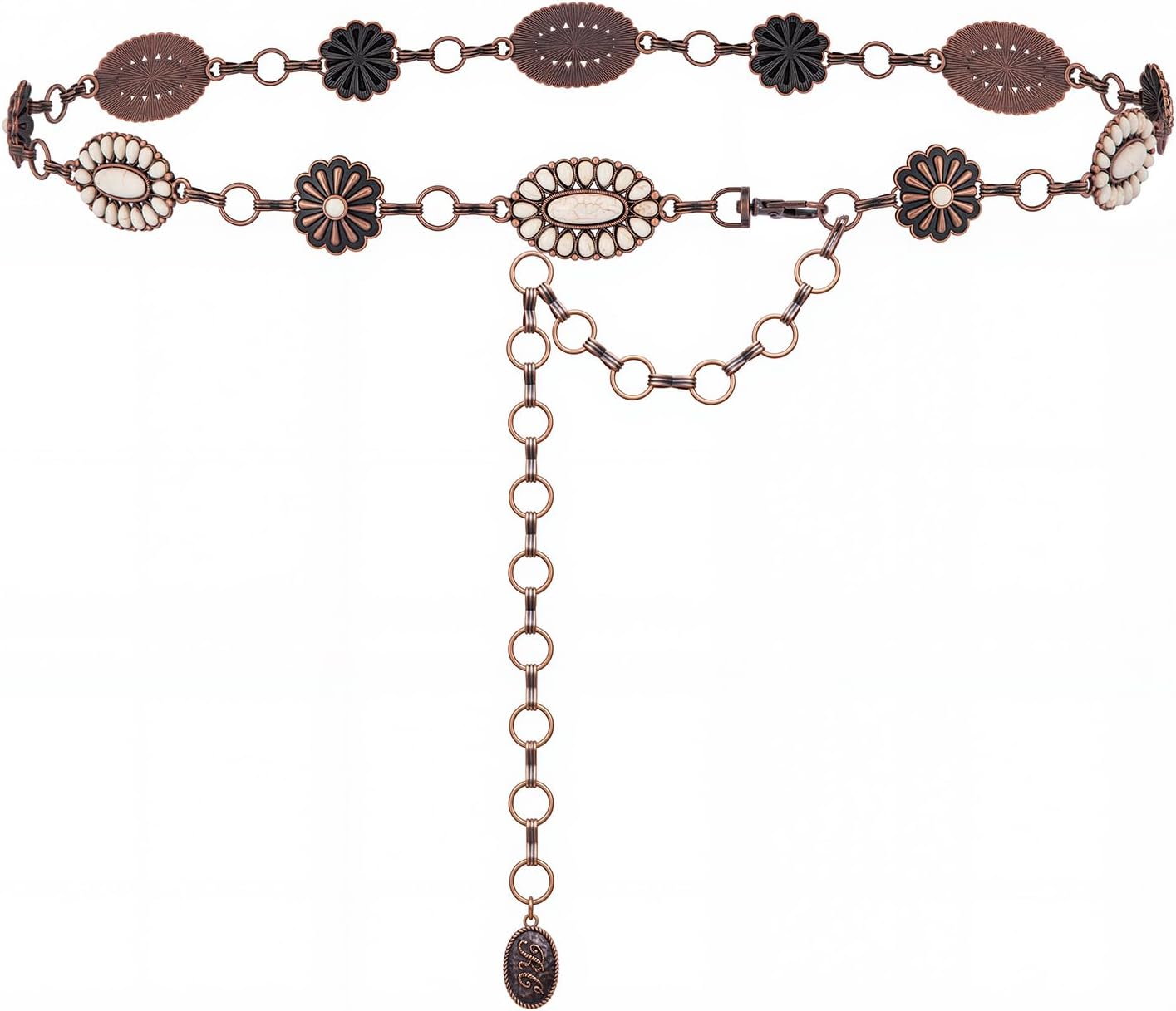 Montana West Rustic Couture's Large Western Concho Metal Belts for Women Cowgirl