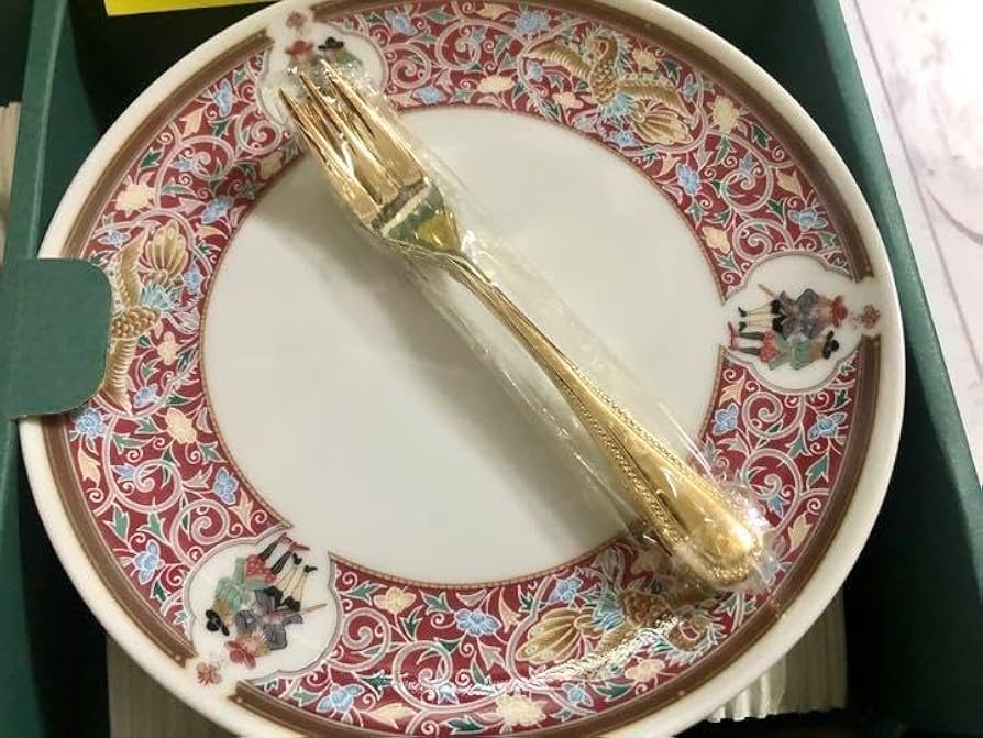 Amazon.co.jp: 横浜物語 異人 舶来 ケーキ皿セット フォーク付き