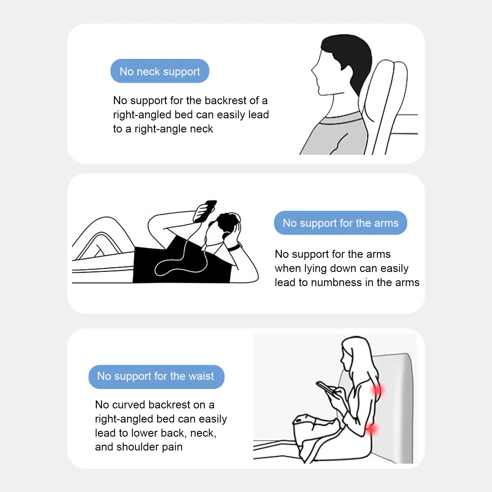 Poduszka Szyjna Do Spania Komfortowe Wsparcie z Pianki Memory Foam | Poduszka Do Spania Na Boku Do Podróży Codziennego Użytku Kempingu Biur Na Przerwę I Drzemkę Dla Pacjentów Łóżka