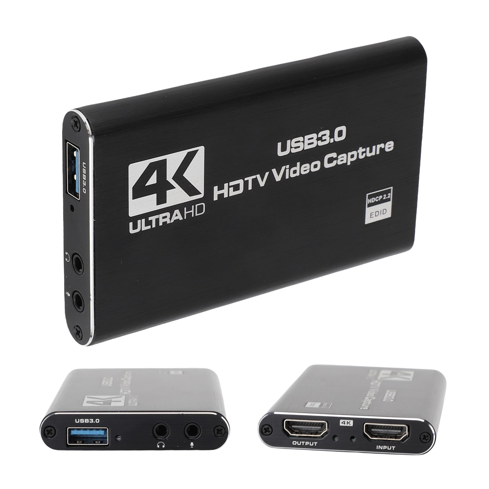 Karta Przechwytywania Wideo 4K HDMI, 1080p 60fps, HDMI do Karty Przechwytywania USB 3.0 dla Przełącznika, na Pokład Parowy, dla ROG Allydvd, DSLR, HDTV, Aparat, Kamery