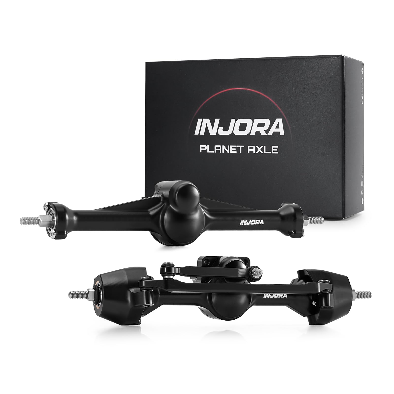 INJORA Osie planetarne +4,5 mm półosie podwójne skrzydła do SCX30