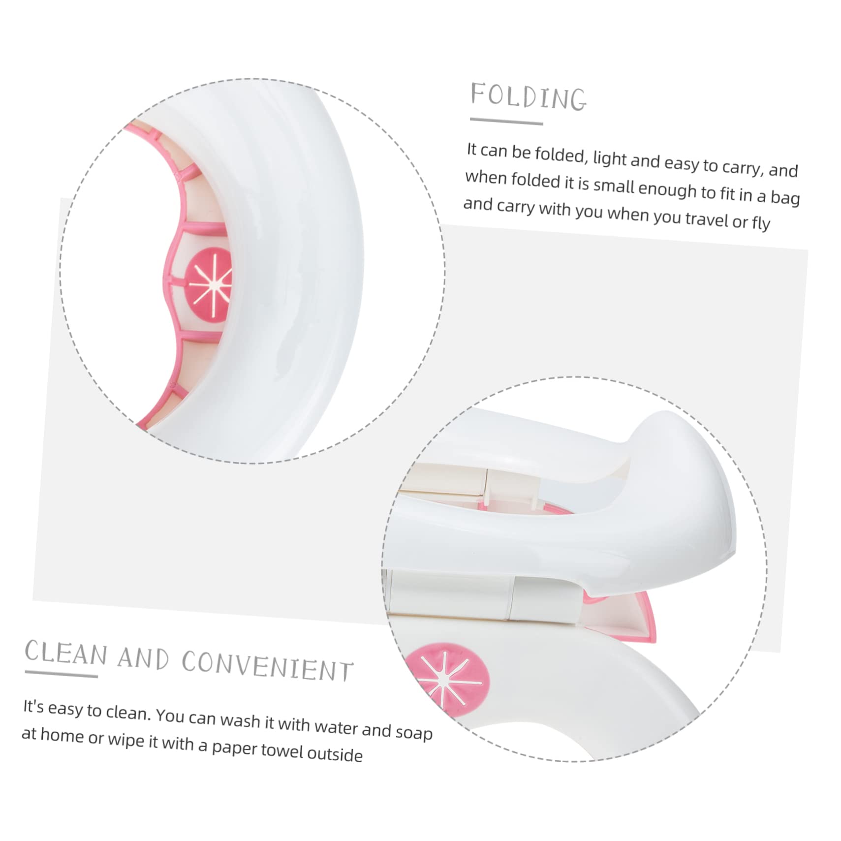 Baño Portátil Para Bebés Orinal De Viaje Plegable Inodoro Para Entrenamiento De Orinal Para Viajes Uso Exteriores