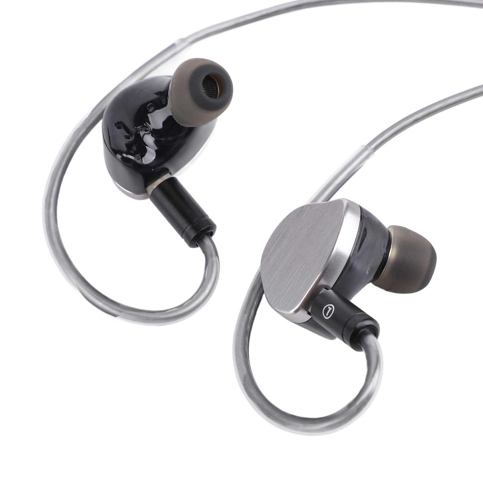 Generic Przewodowe Słuchawki Douszne HiFi z Dwukomorowymi Przetwornikami Dynamicznymi 12 Mm, ulepszoną membraną PET i Ustawieniami Korektora dla Wciągającego Dźwięku, Gier i Muzyki, Odłączana (BQ10