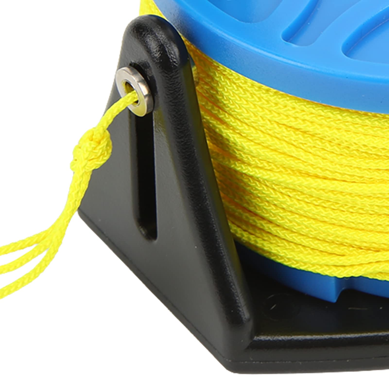 Carretes de Buceo, Carrete de Dedo Carrete de Cuerda de Anclaje Carrete Multiusos con Alambre Amarillo retráctil para exploración de Cuevas Buceo Snorkel