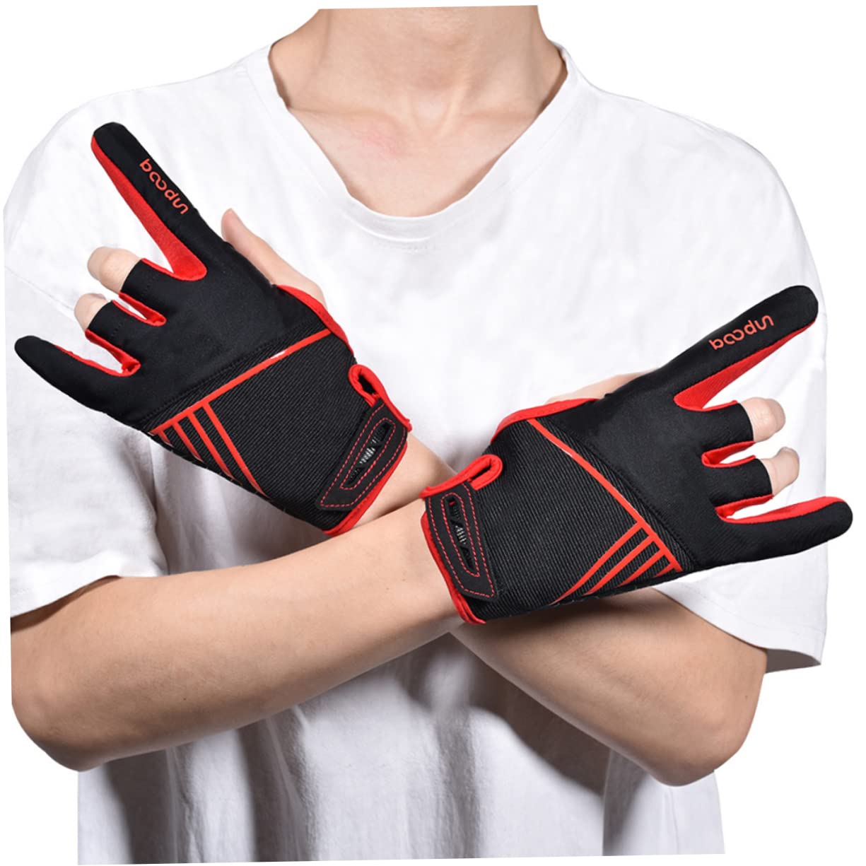 Abaodam 1Pair Professional Bowling Gloves Breathable Slip Silicone Sports Gloves XL Red for Enhanced Grip and Comfort During Bowling Activities