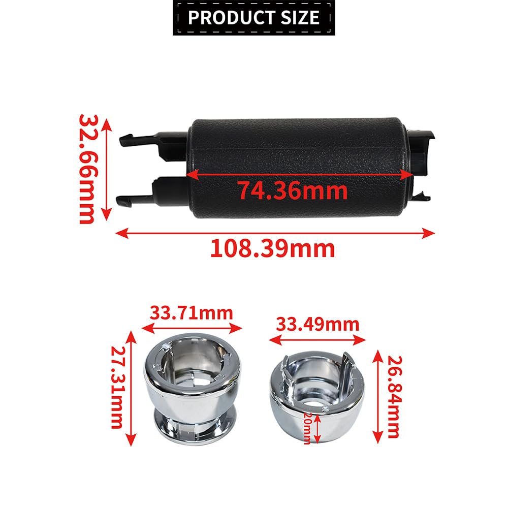 Palanca de freno de mano cromada para vehículos de motor compatible con palanca MINI R50 R52 R53 R56 R57 R58 R59 34406774436