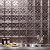 FASÄDE Traditional Style/Pattern 10 Decorative Vinyl Backsplash Panel in Brushed Nickel (6X6 Inch Sample)