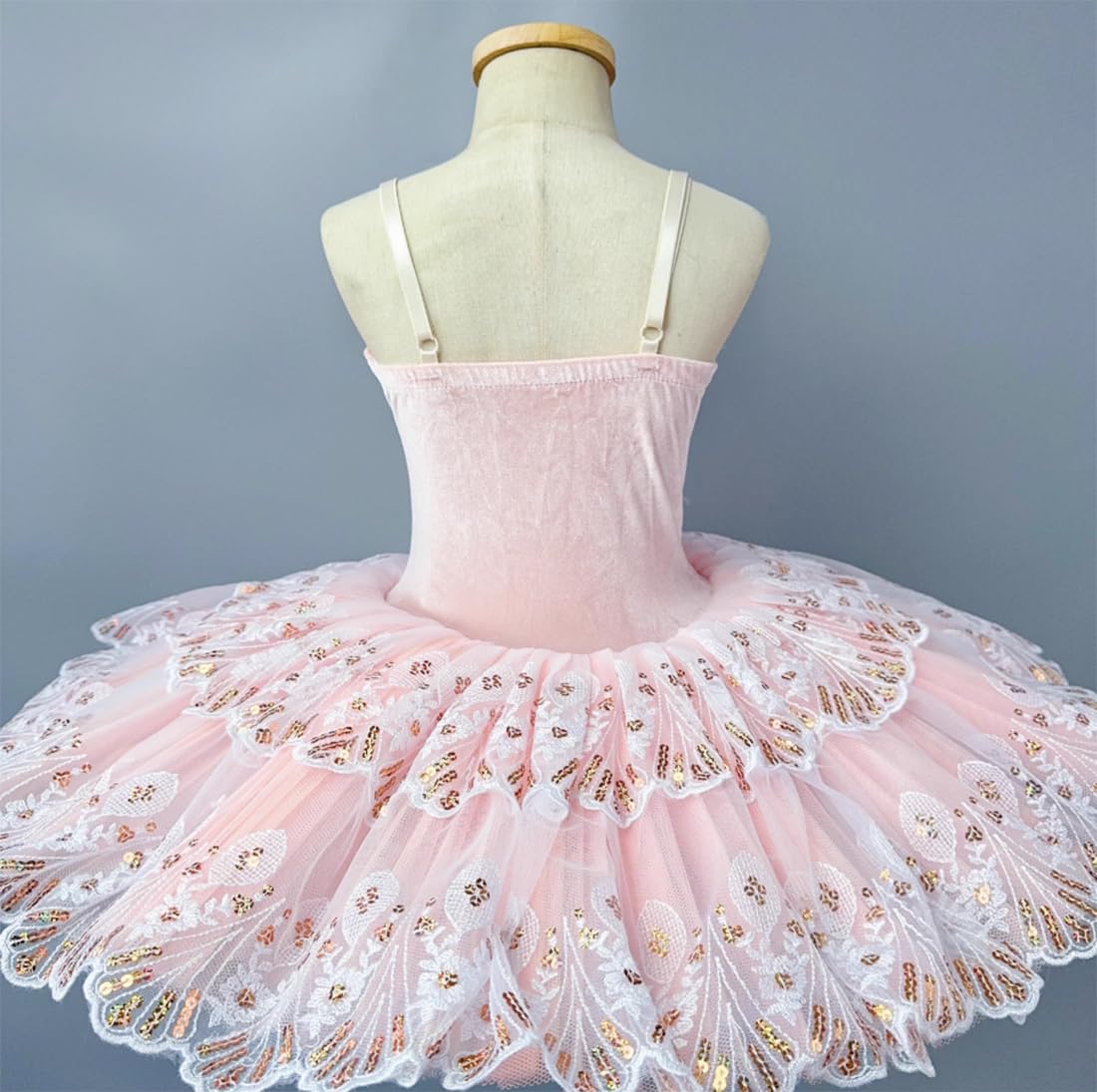 Vestido de Ballet con tutú y panqueque para niñas, Vestido de actuación de Ballet, Falda de Leotardo con tutú de Fiesta de Lujo de Little Swan para niñas Ropa de Baile