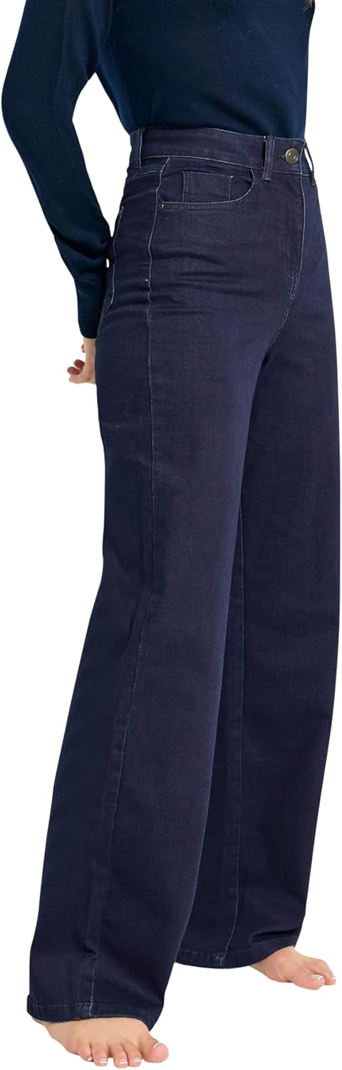 Long Tall Sally LTS Tall Women's Wide Leg Jeans Indigo