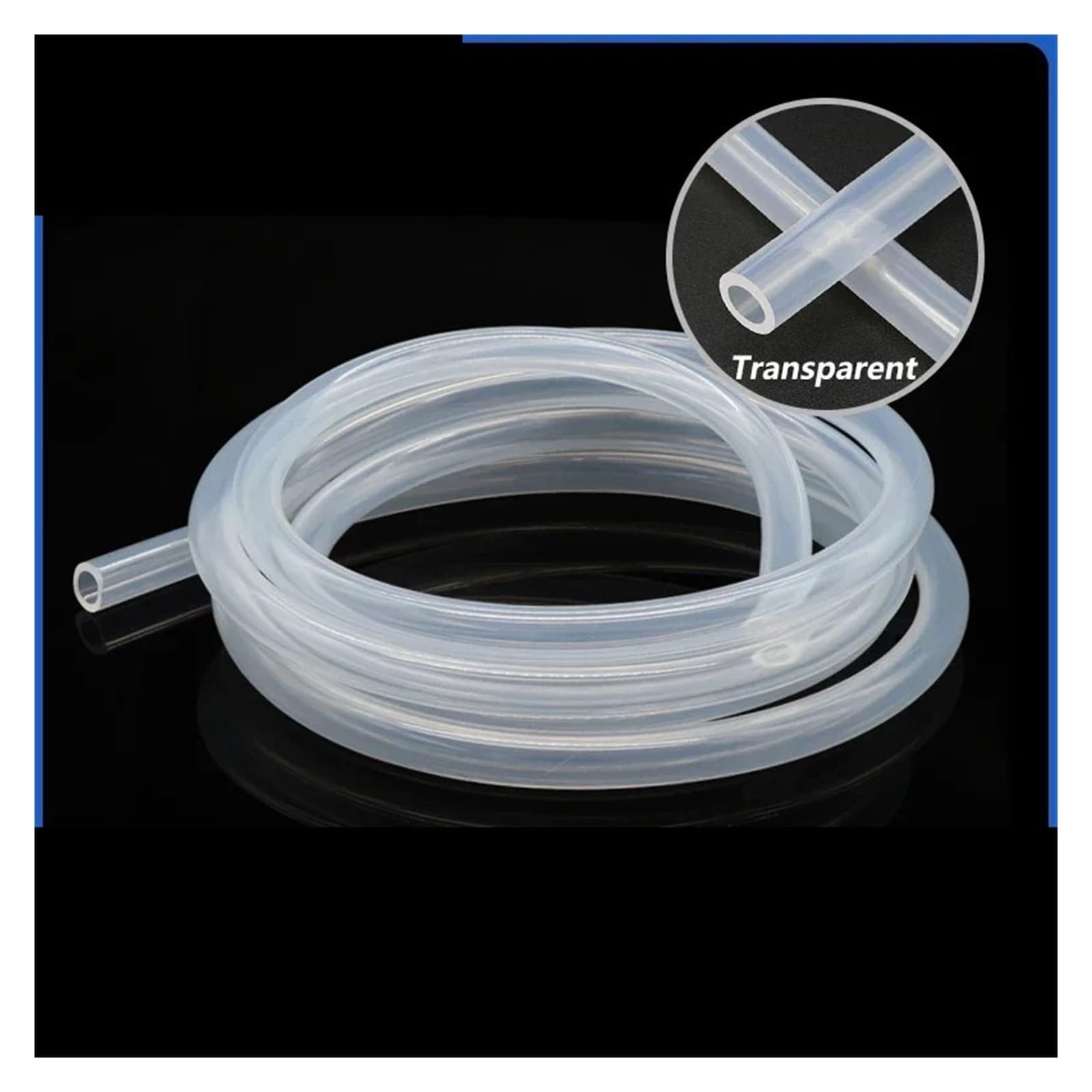 Tubo de silicona transparente de grado alimenticio con diámetro interior de 0,5/1/2/4/6/8/10/12/16/20/25/32 mm, manguera flexible de goma for jardín y acuario.(10 Meters,ID 9mm x OD 13mm)