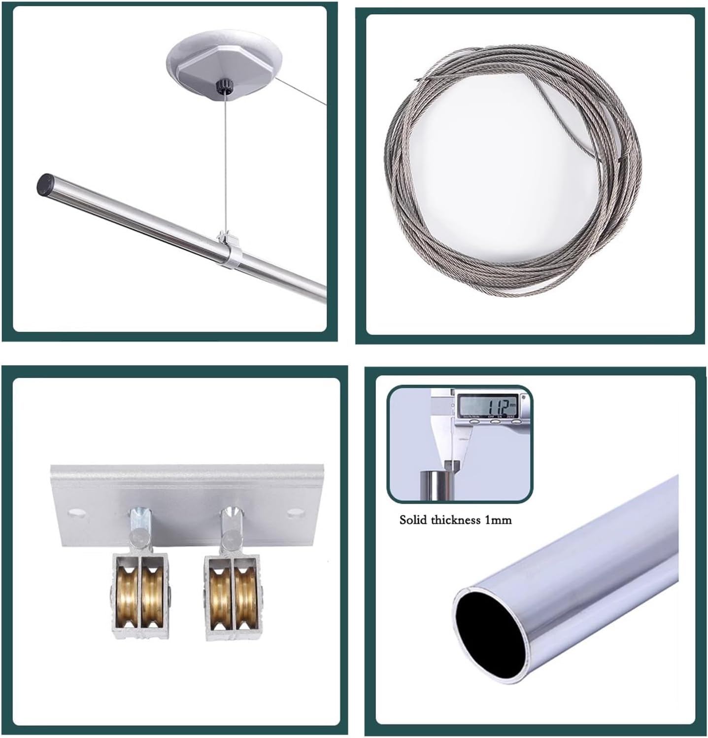 Ceiling Dryer Drying Rack,Overhead Clothes Drying Rackclothes Drying Rack Ceiling Mounted Pulley Clothes Airer Balcony Top Mounted Lifting Hand Operated Cloth,One Color-1.2m