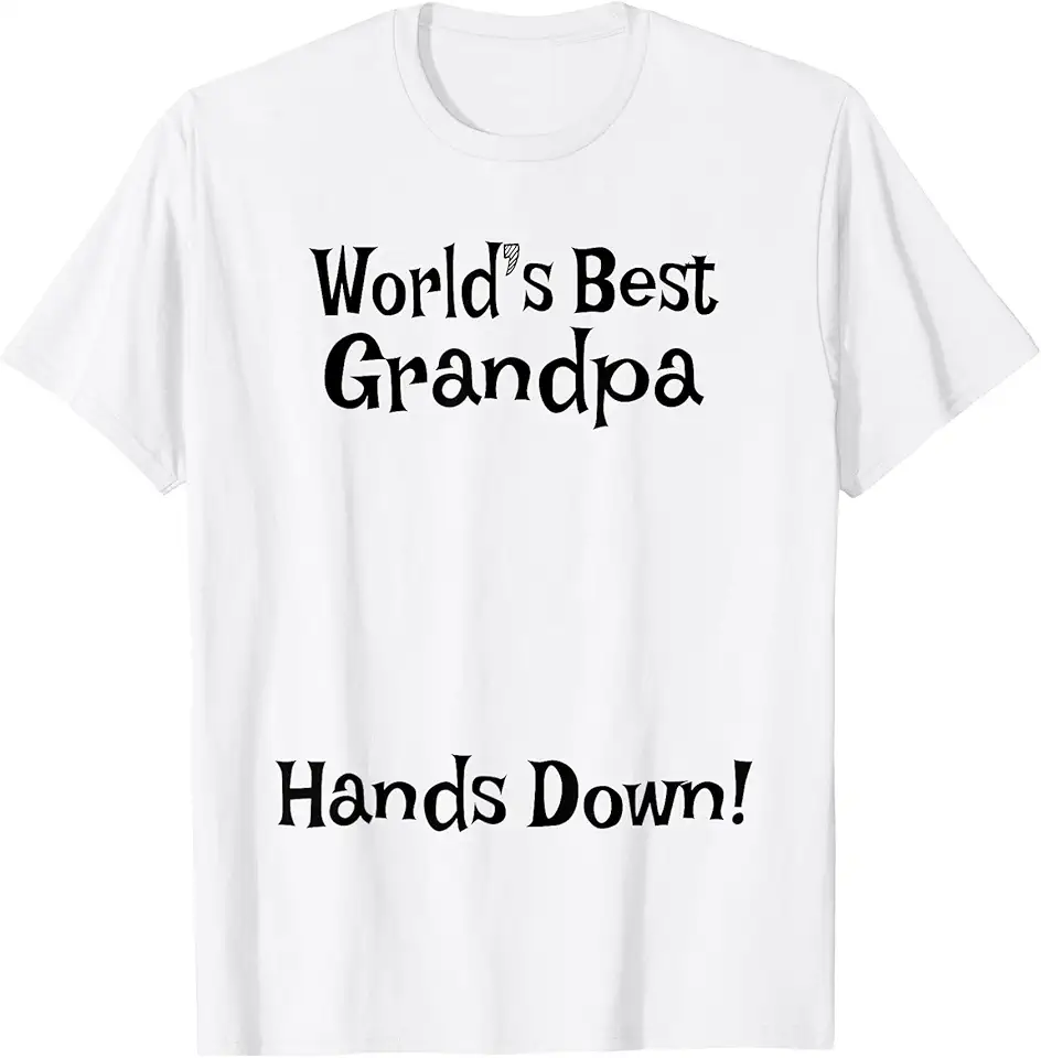 Grandpa Gifts World's Best Grandpa Hands Down Make...