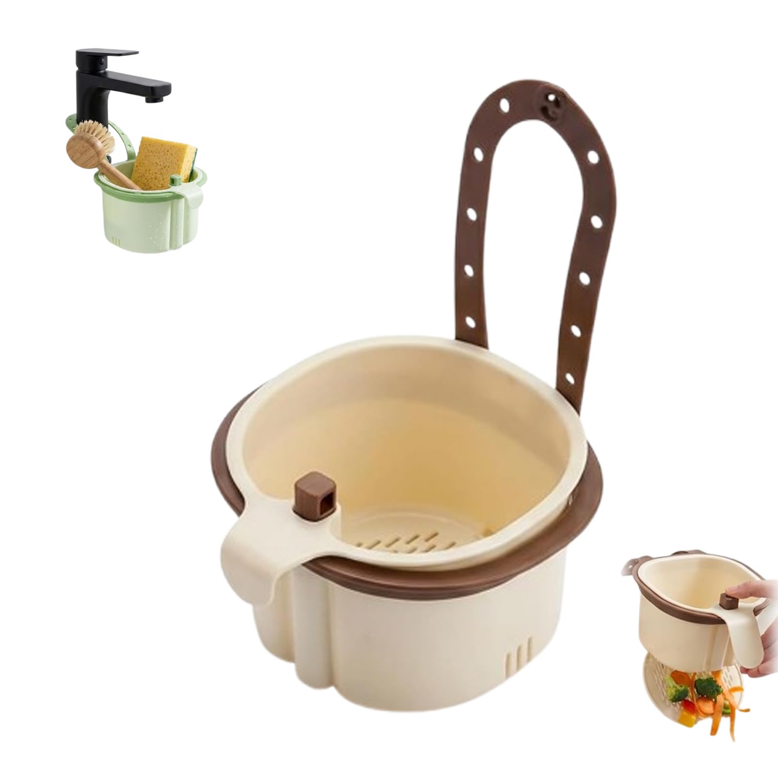 Hanging Sink Drain Basket for Kitchen, Strainer