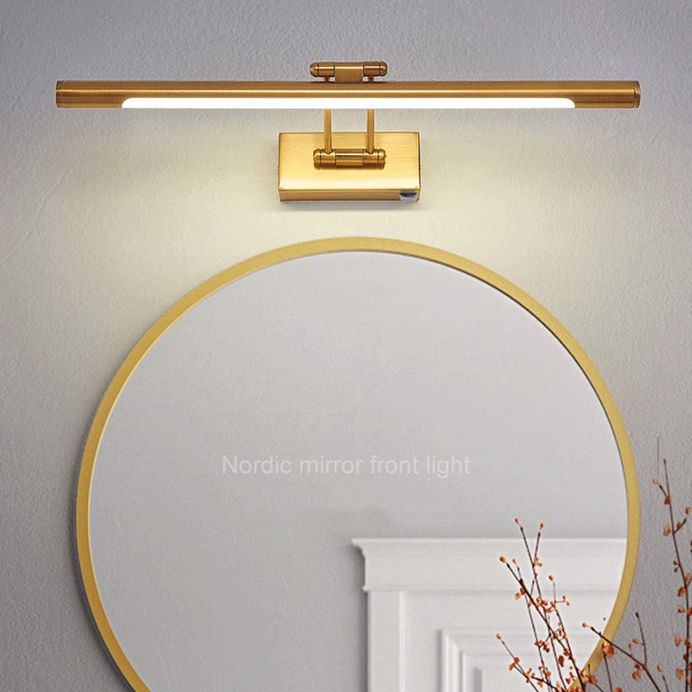 Luci da parete, Lampada da parete for bagno 5W Lampada da specchio for trucco moderna a LED con interruttore Angolo regolabile Lampada for foto rifinita in metallo Raccordo for bagno, 3 modalità di il