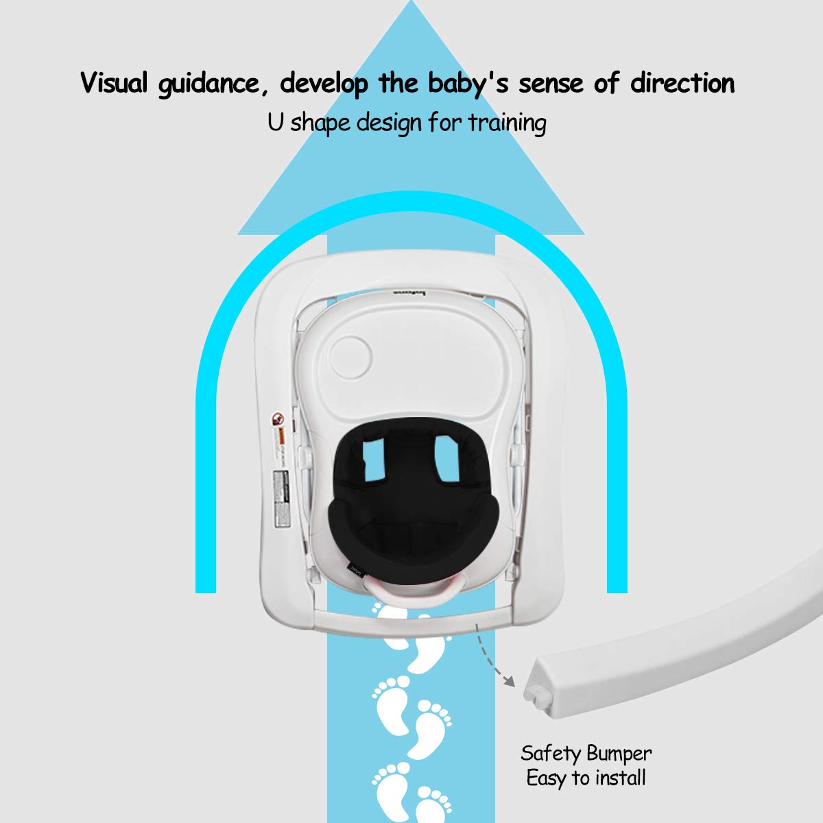 infans foldable baby walker