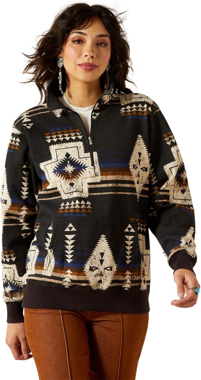 ARIAT womens Sienna 1/2 Zip Sweatshirt