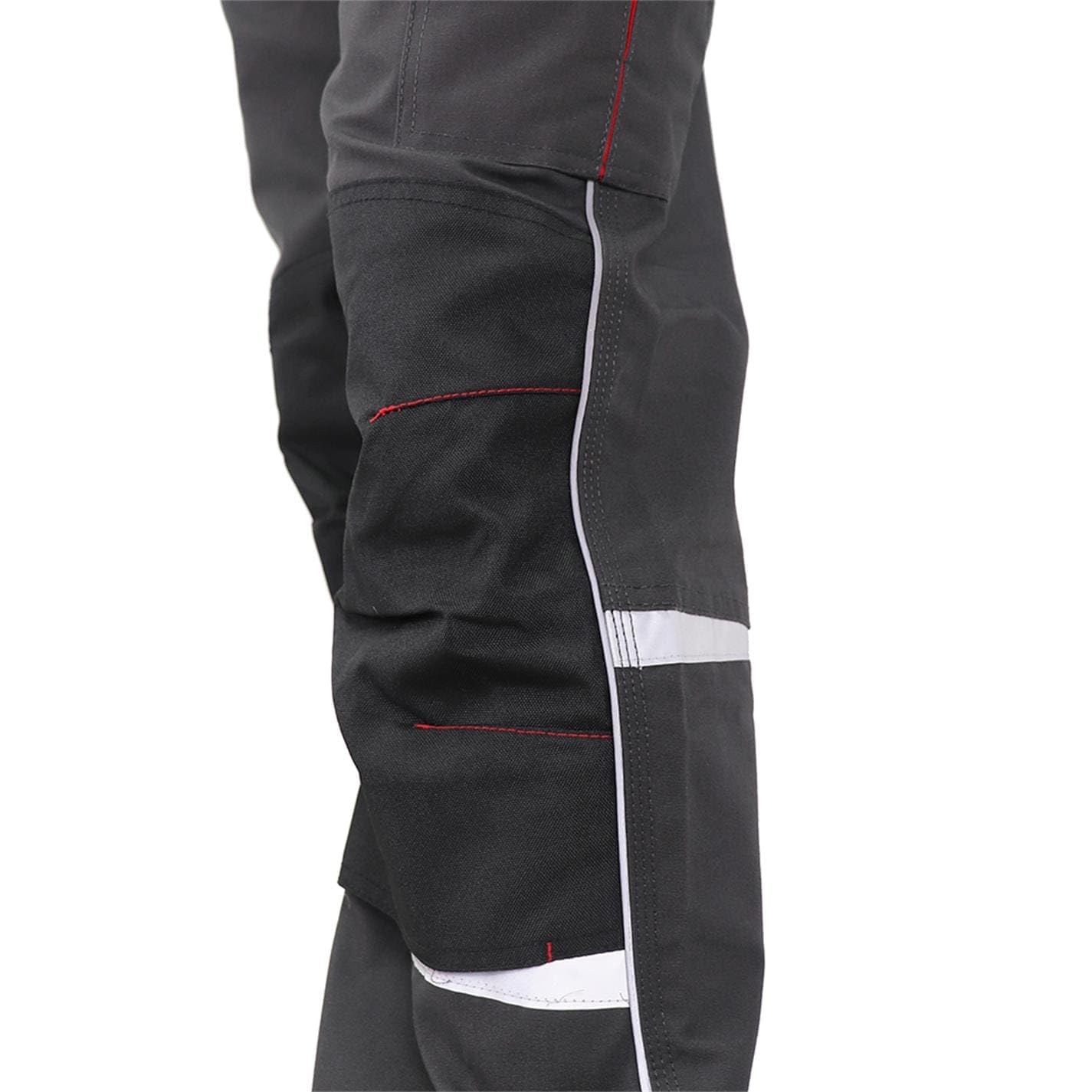 Pantalones Lee Cooper, Ropa para hombre multi del bolsillo del cargo de seguridad pantalones de trabajo, Gris, Talla 36" Cintura, regular 31" Pierna, Reg 36W (LCPNT236_G31L_36)