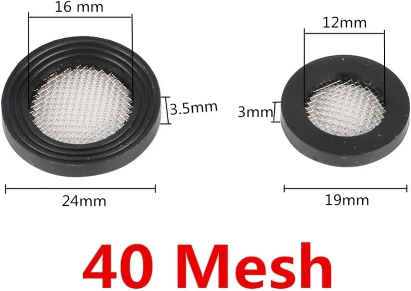 Rubber Washers 10 Pcs/lot Seal O-Ring Hose Gasket Flat Rubber Washer with Filter Net for Faucet Grommet 1/2“ 3/4" Rubber Gaskets 40 Mesh(1I2 inch)(3I4 inch)