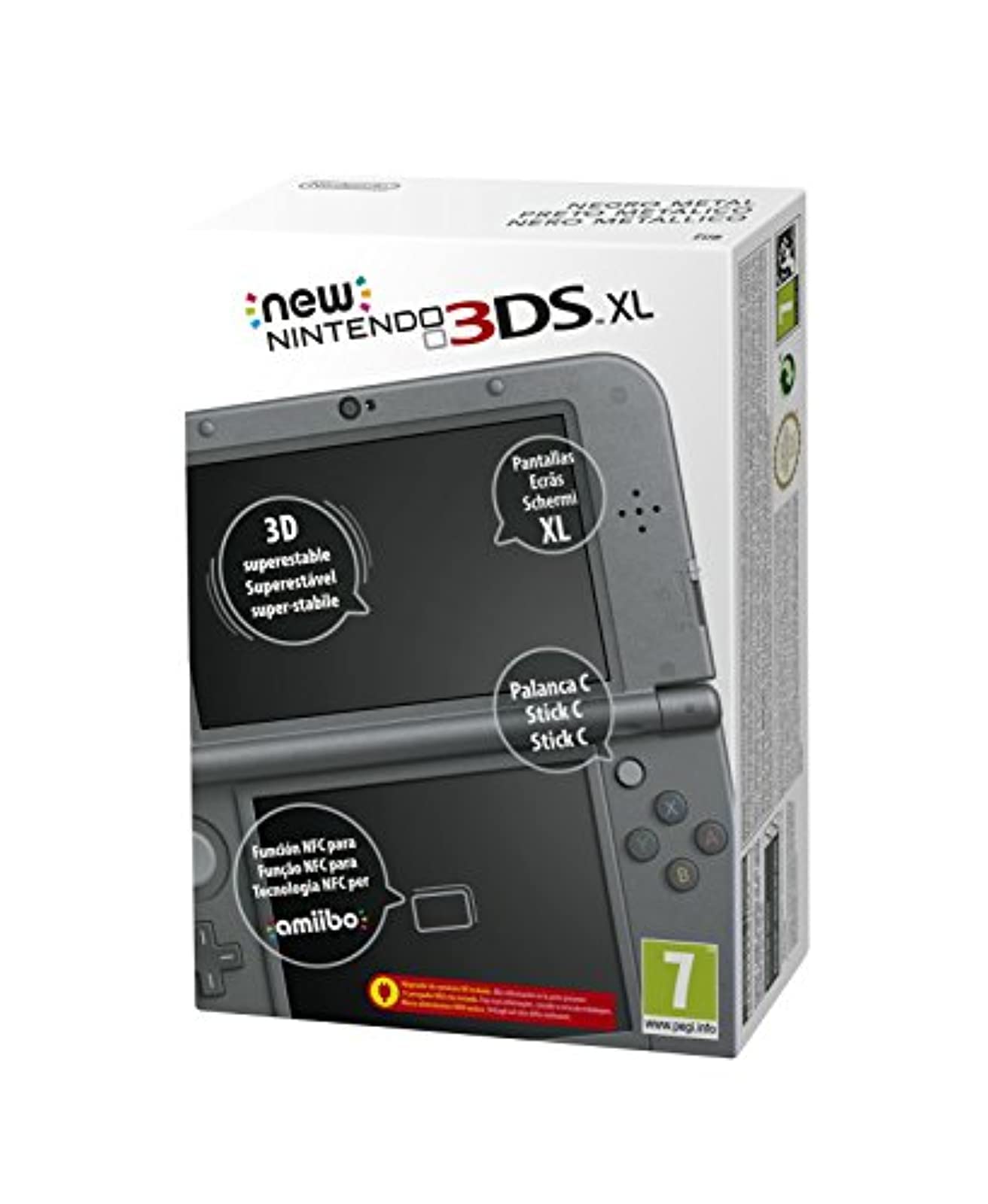 NEW Nintendo 3DS XL Console, Metallic Black : Amazon.com.br: Games