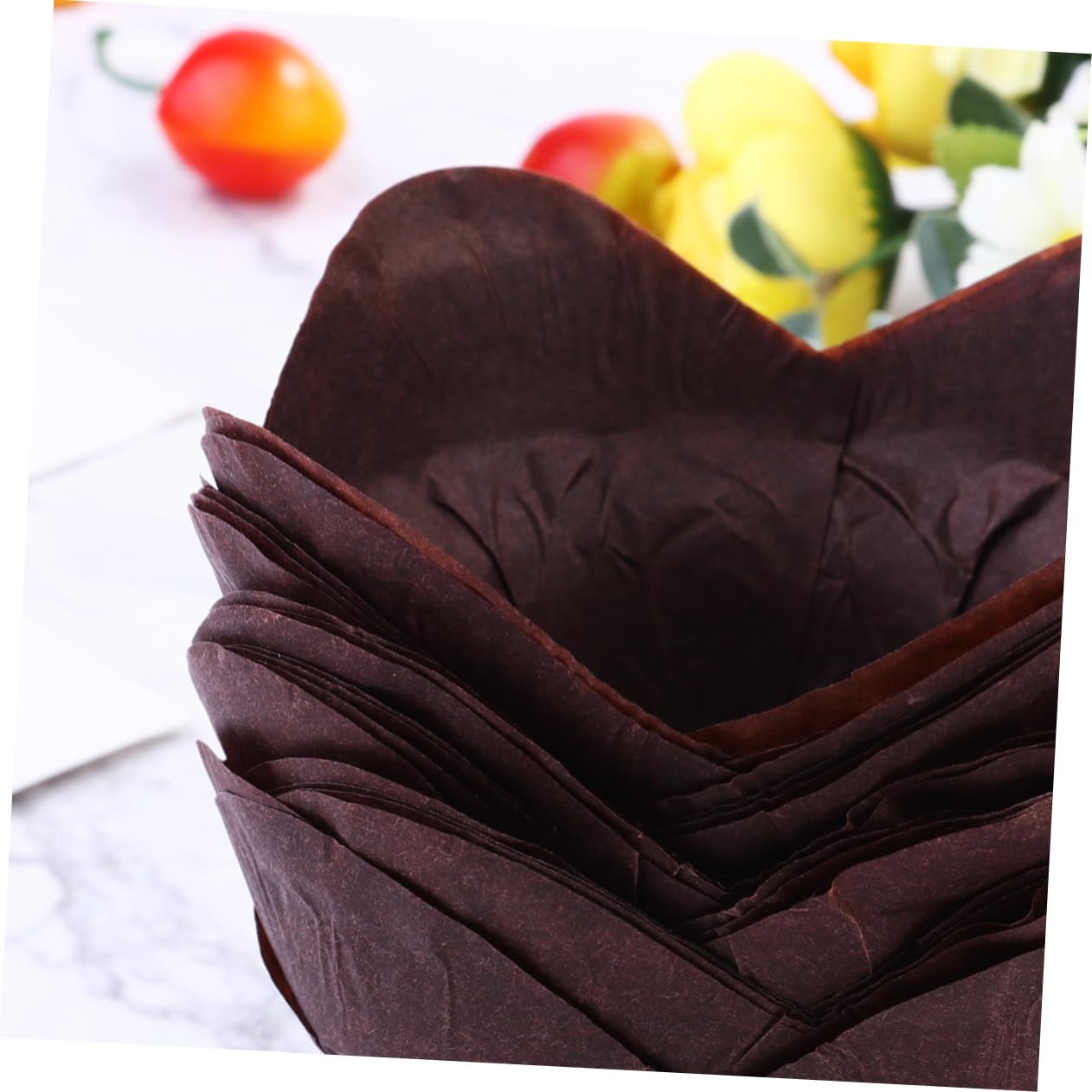 MAGICLULU 300stücke Muffin-papierbecher Hitzebeständige Backförmchen Aus Papier Sicher Für Küche Muffin Und Cupcake- Kaffee-farbe Für Partys Und Feiern