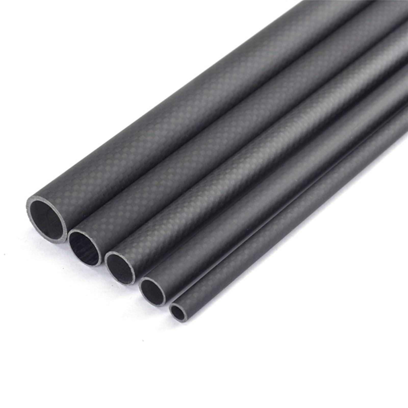 2Pcs 500mm Long Carbon Fiber Tube Diameter 16mm 17mm 18mm 19mm 20mm 22mm for Frame Arm Landing Gear Drone Kit Carbon Fiber Square Tube(19x17mm Plain Glossy)