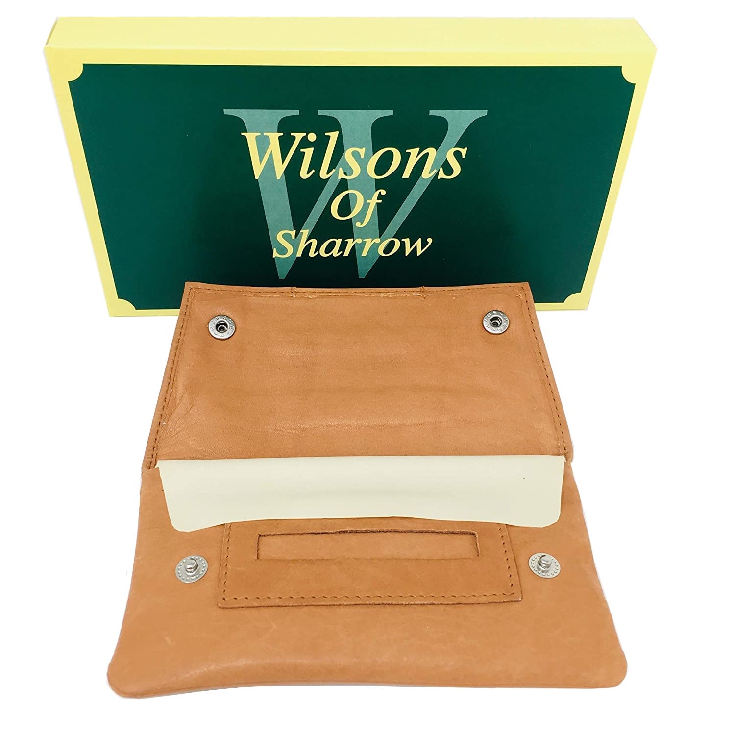 SHARROW Genuine Leather Tobacco Pouch (Ant. Brown) : Amazon.co.uk: Fashion