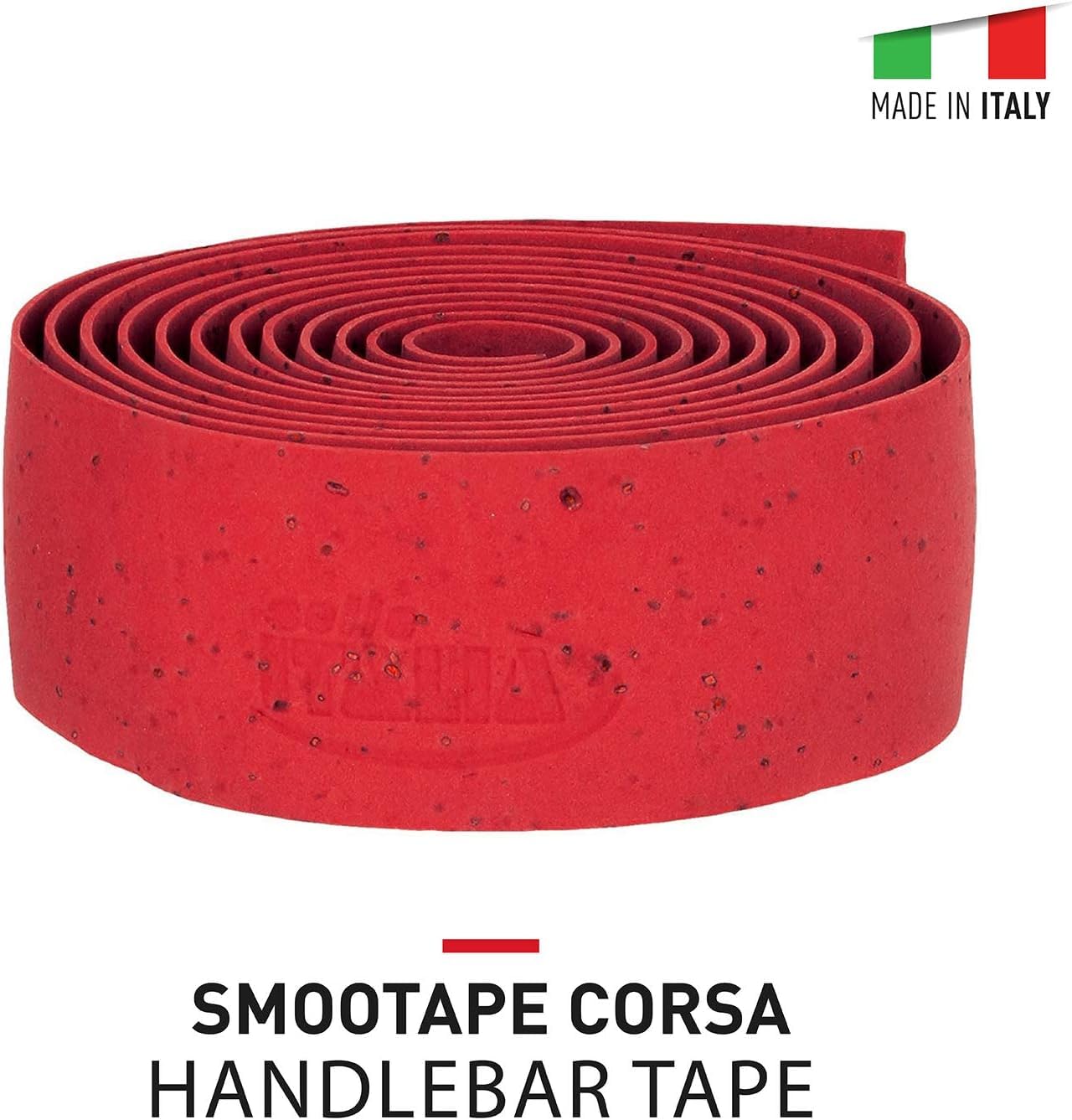 Selle Italia SMOOTAPE CORSA - Nastro Manubrio Bici da Corsa in EVA e Sughero - Pack da 2 Nastri, Rosso