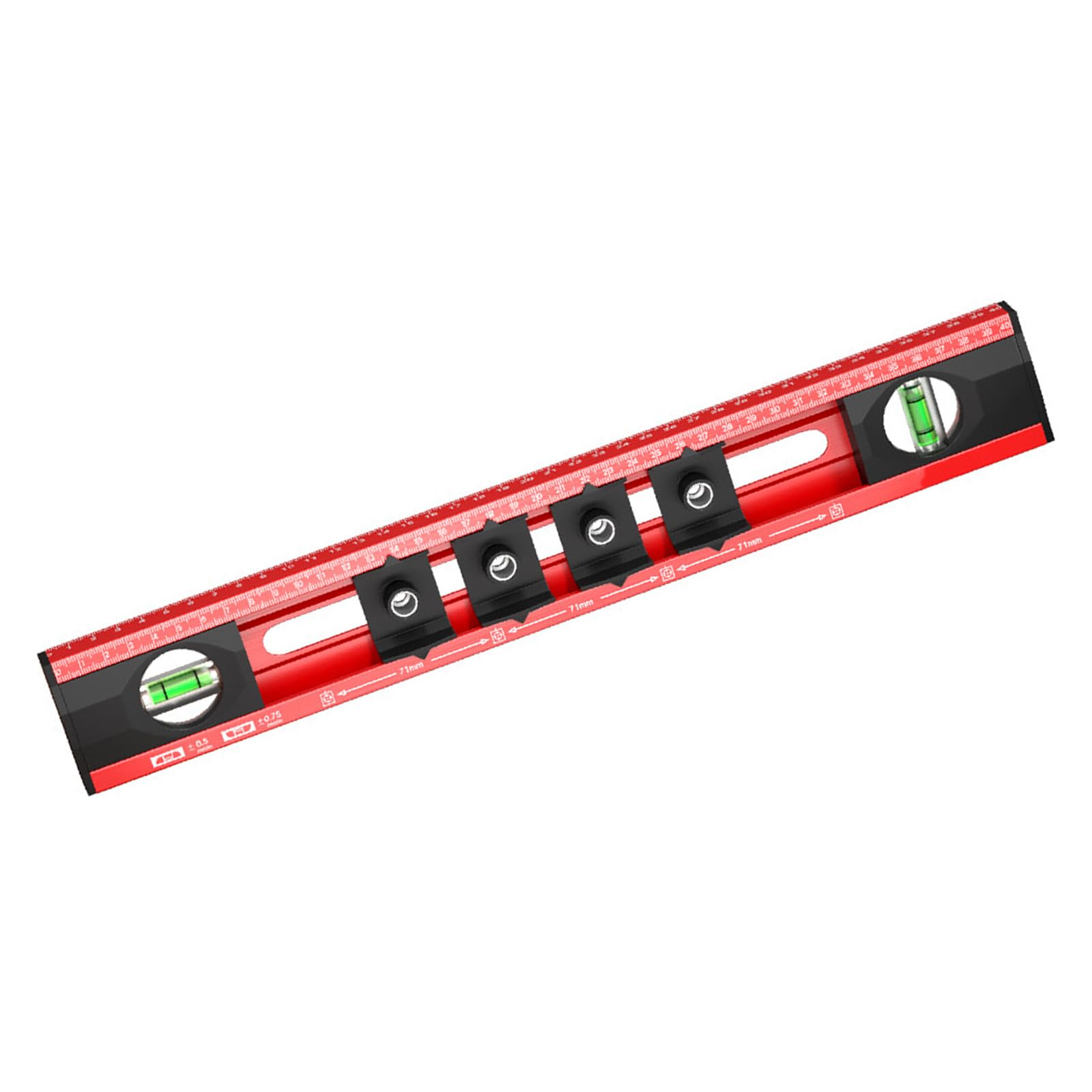 Electrician Levels Instrument with Double Bubble Vials & Sliding Indicators Suitable for Electrical Installations Adjustable Marker Spirit Levels
