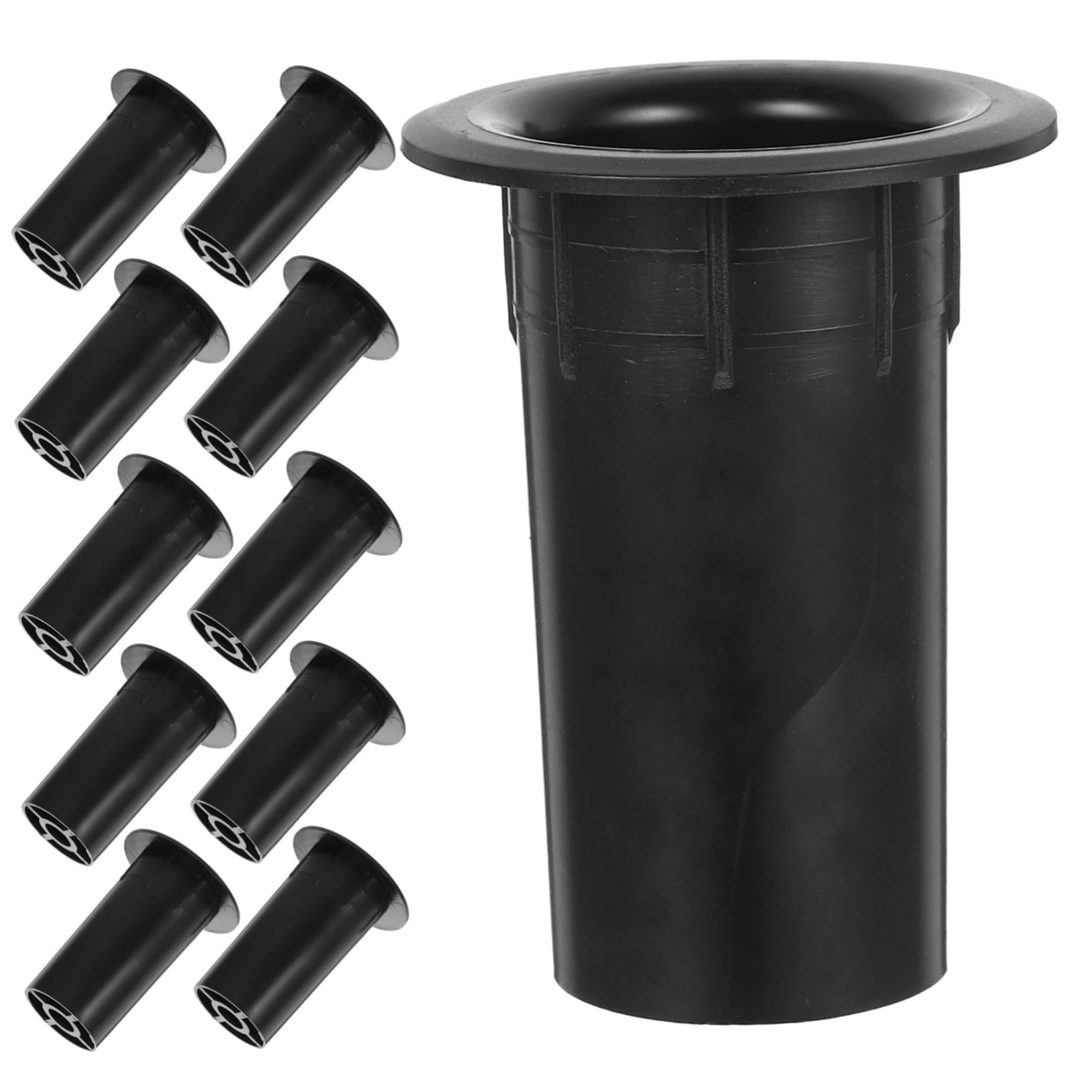 OKUMEYR 12Pcs Plastic Woofer Box Port Tube Replacement Bass Reflex Tube Accessory for Subwoofer Speakers Easy to Install Stain Resistant Durable Sound Quality Upgrade