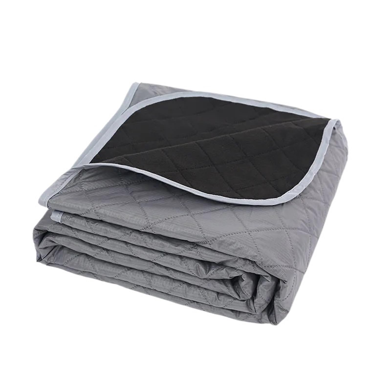 Tappetino da Campeggio for Esterno Coperta da Campeggio Spessa for Tappetino da Picnic Portatile Multifunzionale Impermeabile in Poliestere for Esterni per Campeggio(Grey Black)