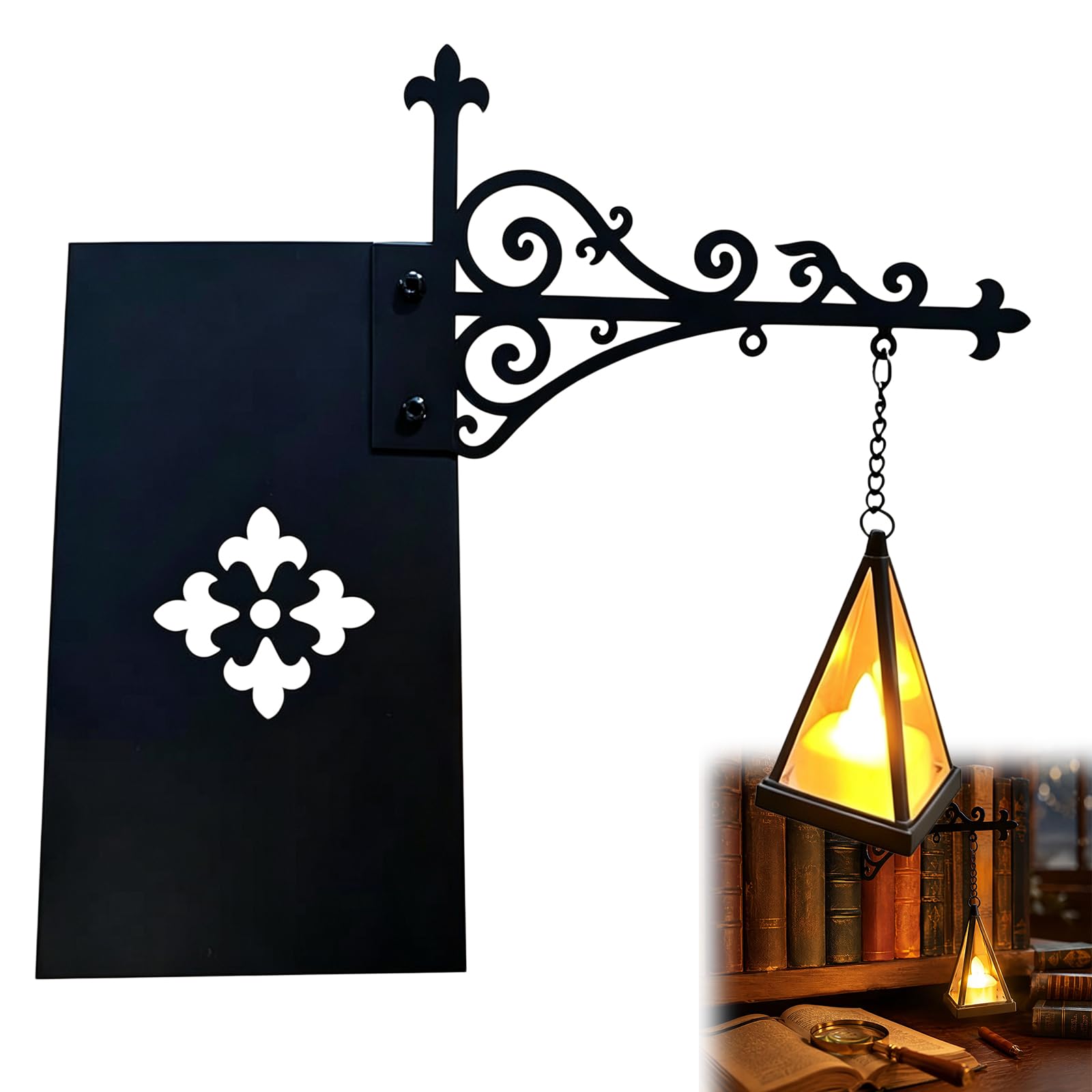 Library Lantern Book Shelf Nook Light | Nooklight for Bookshelf Lamp