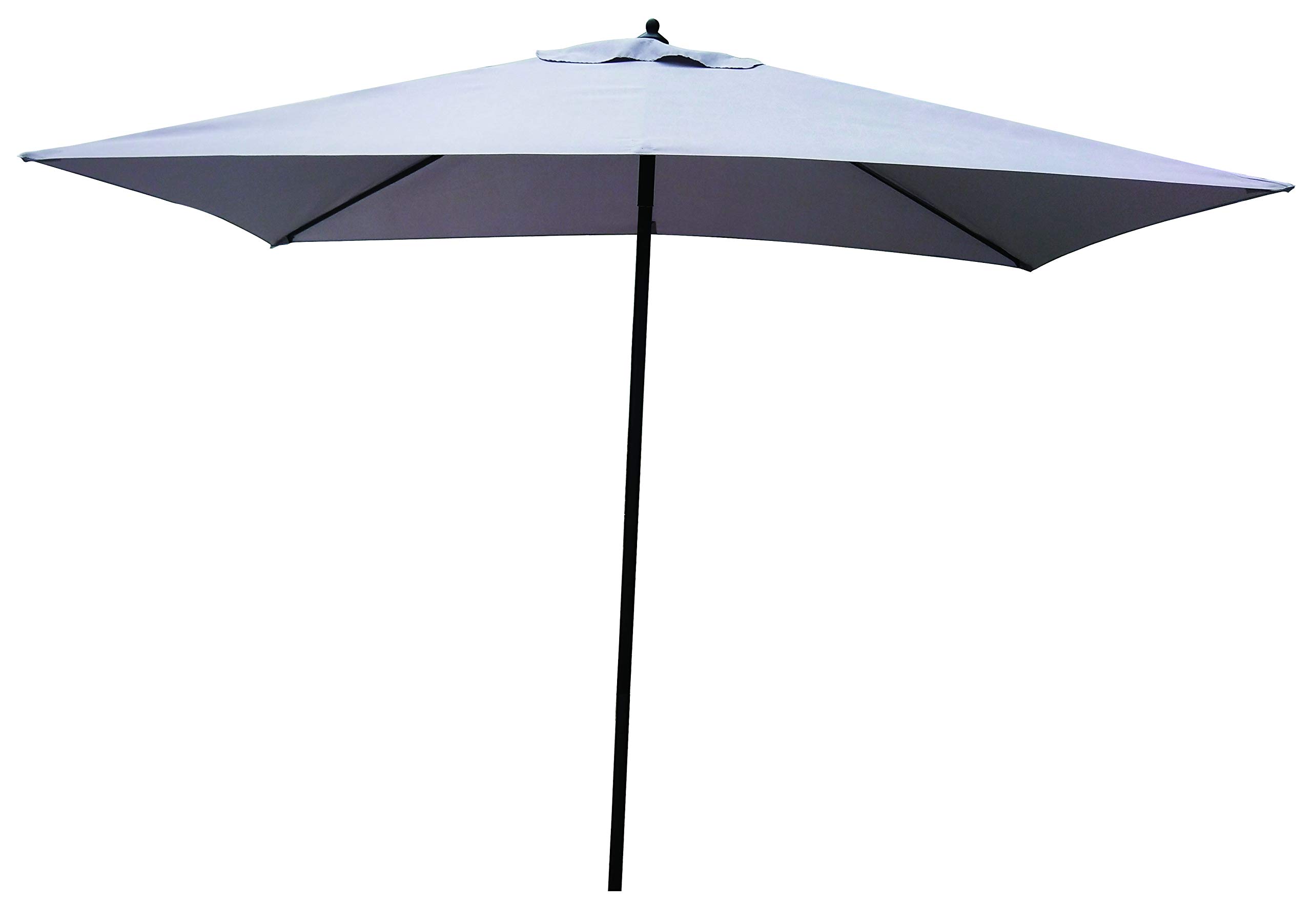Linea Garden Friend O850304 Ombrellone Push up 2x3 mt, Colore Grigio Struttura in Acciaio