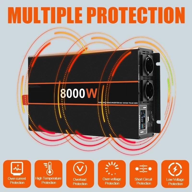 Convertisseur de puissance 12V 220V pour éviter les pannes d'énergie - 6