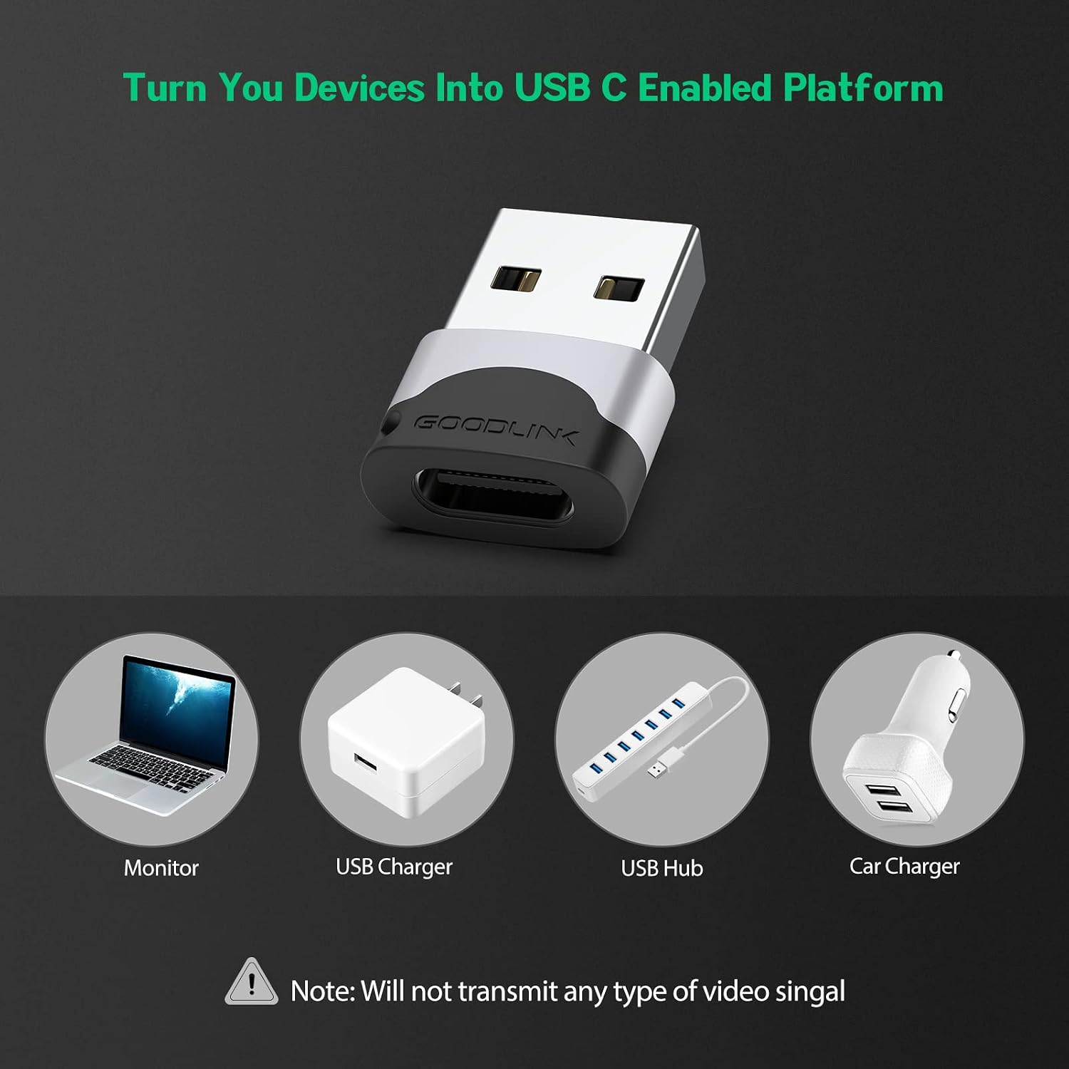 USB C to USB Adapter 6 Pack,USB-C Female to USB A Male Adapter,Type C to USB Adapter USB Male to C Adapter for Apple Watch Series 7 iPhone 12 13 14 Pro Max Mini AirPod iPad Samsung Galaxy Note S20