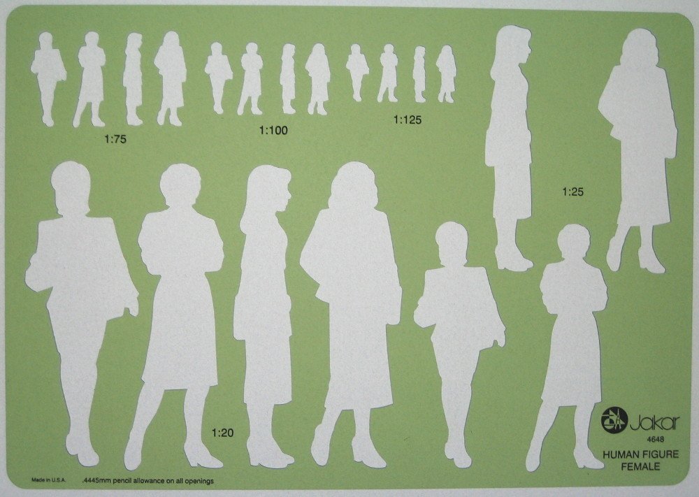 Template Human Figure Female