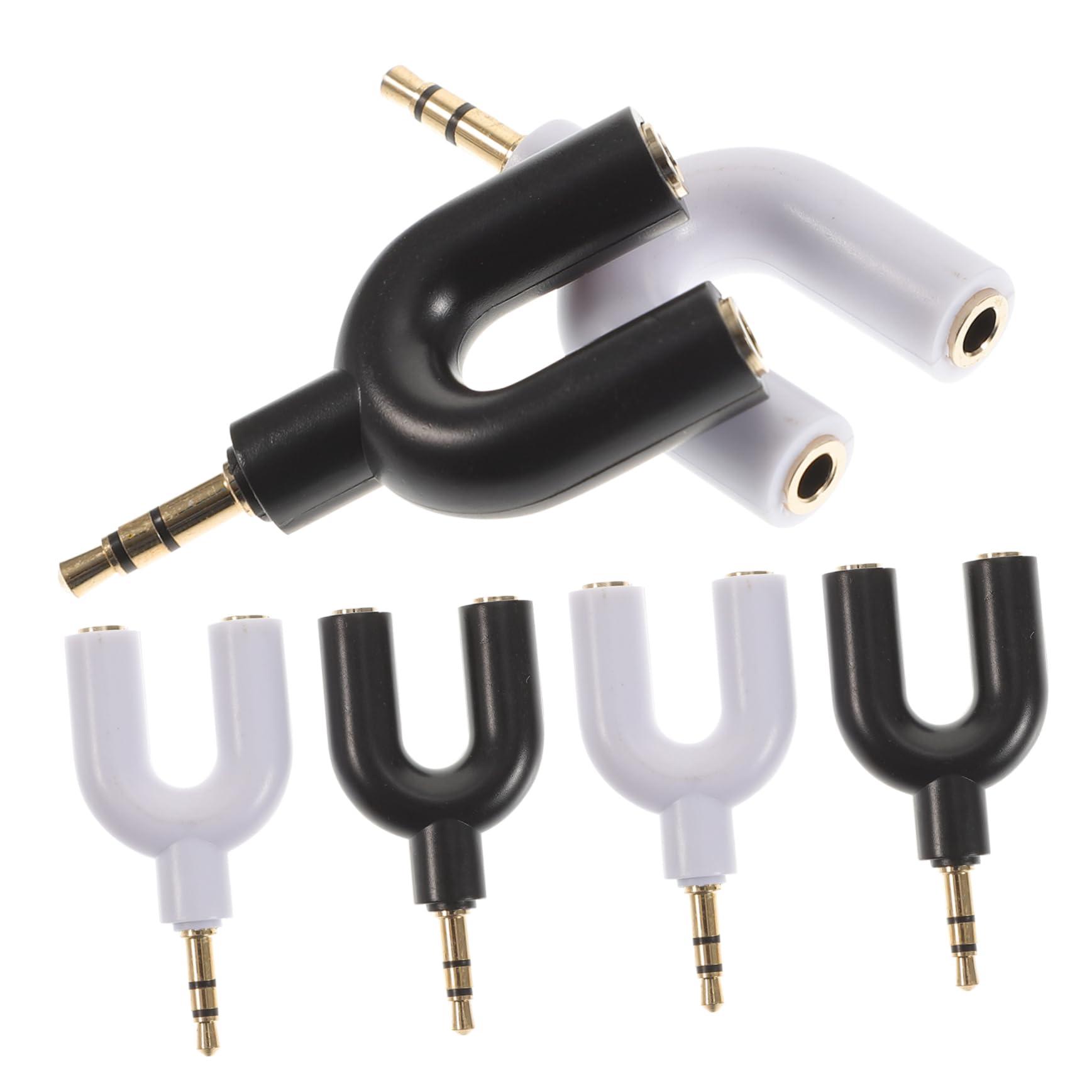 Uonlytech 5 Set Di Adattatori Per Cuffie Stereo Da 3 5 Mm Splitter Da 1 A 2 Vie Per La Condivisione Di Musica 6 Pezzi*5