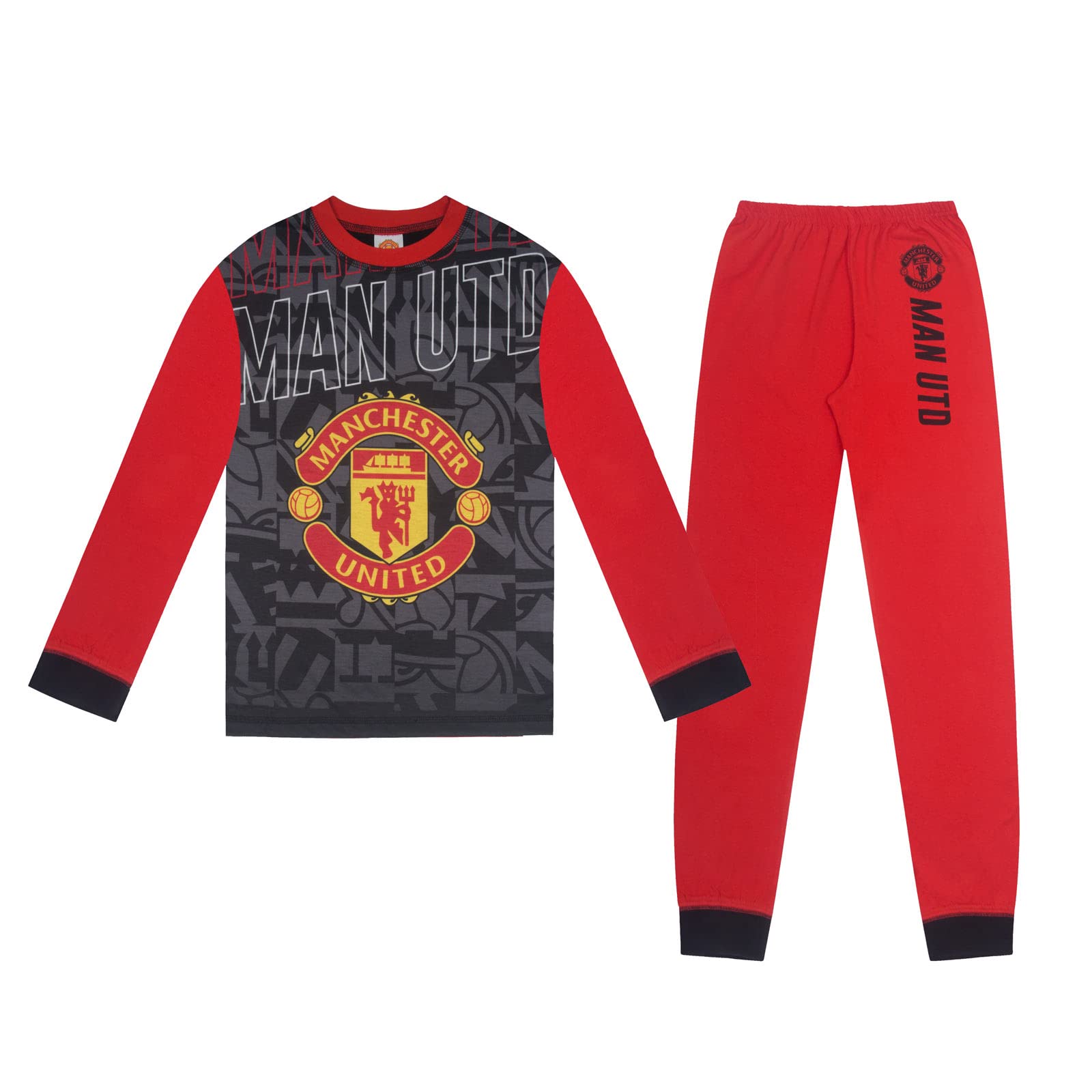 Manchester United FC Boys Long Pyjamas 13-14 Years