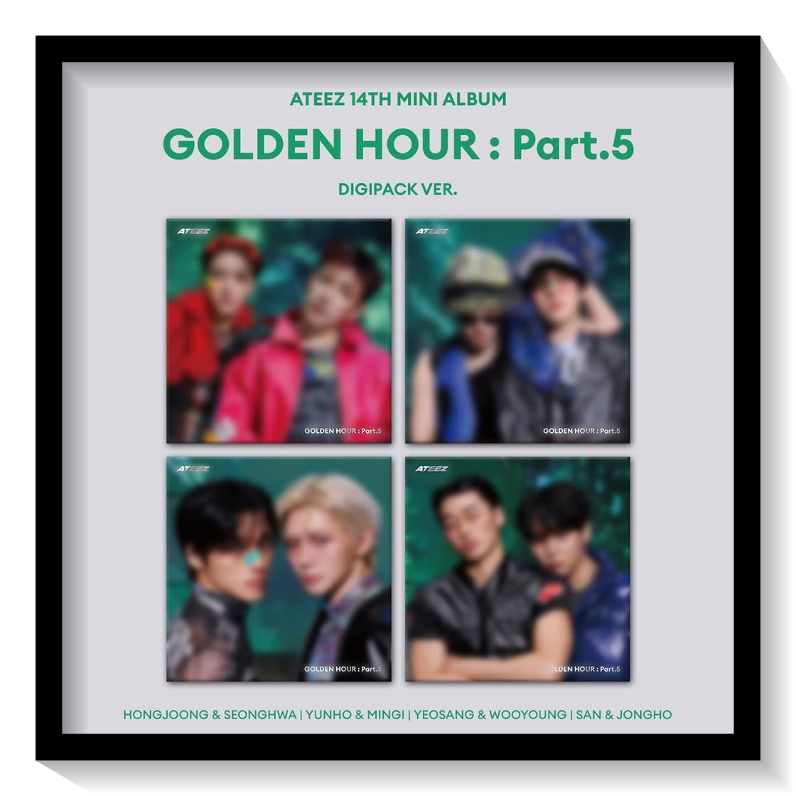 ATEEZ GH5 DIGIPACK UNIT 4枚set ATEEZ GH5 DIGIPACK UNIT 4枚set ATEEZ 14TH MINI ALBUM [ GOLDEN HOUR
