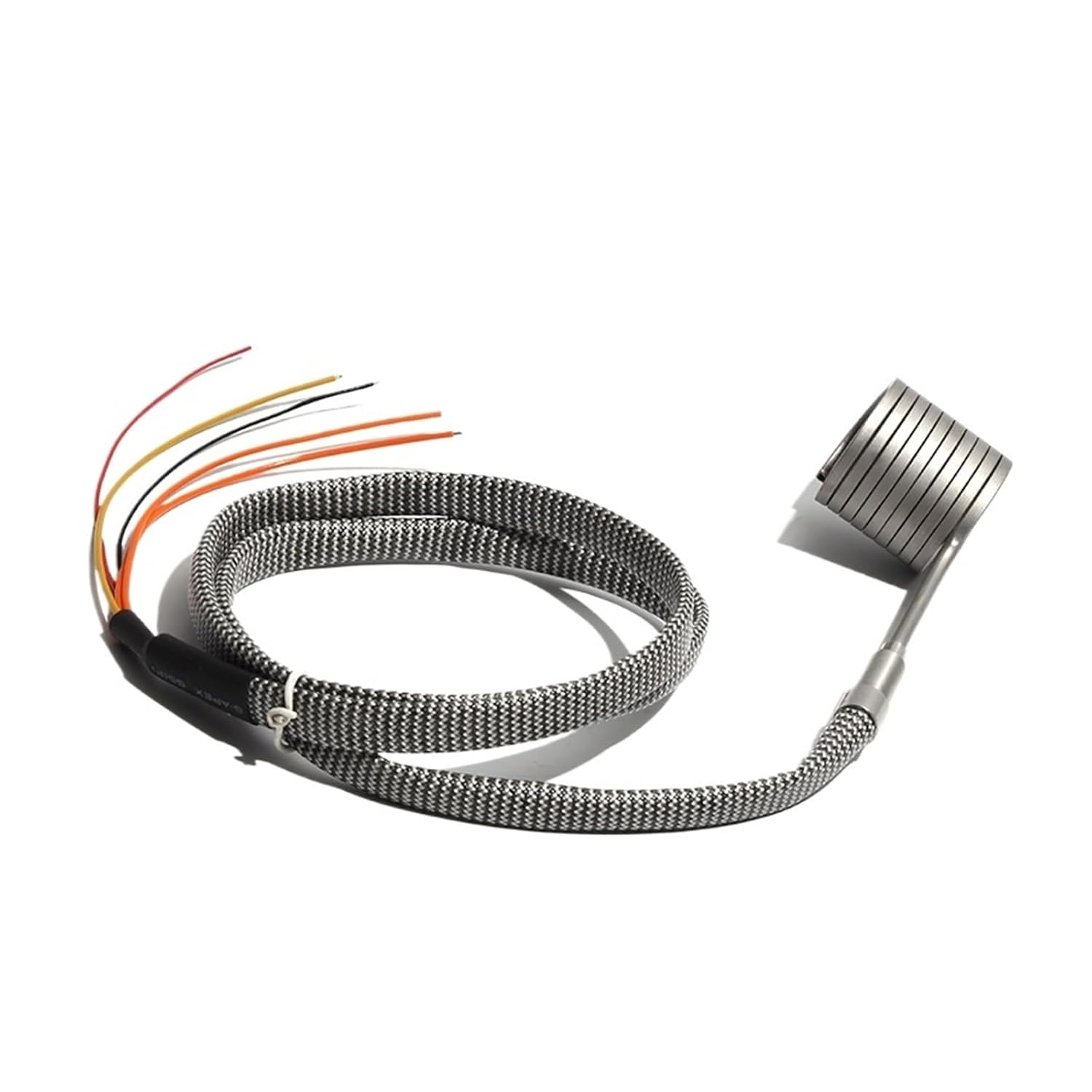 High-Performance Hot Runner Coil Band Heater with K Thermocouple, 25-50mm, 220V, 3x3mm Section for Injection Molding(3.3x3.3mm,500W 25x30mm)