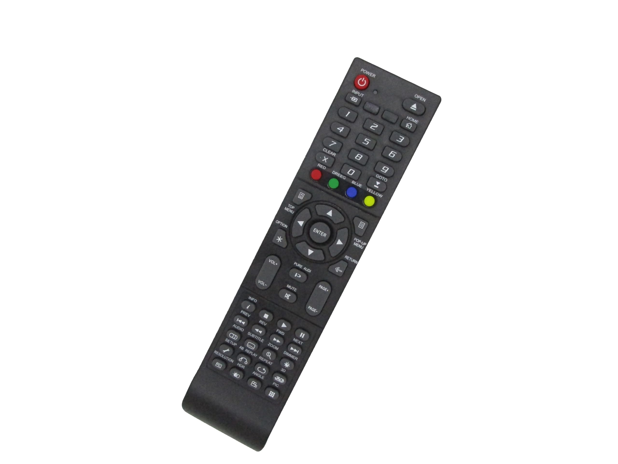 HCDZ Replacement Remote Control for Oppo BDP-105AU BDP-105 BDP-105EU BDP-105D BDP-103D3D BDP-103 BDP-103AU BDP-103EU Blu-ray BD DVD Disc Player