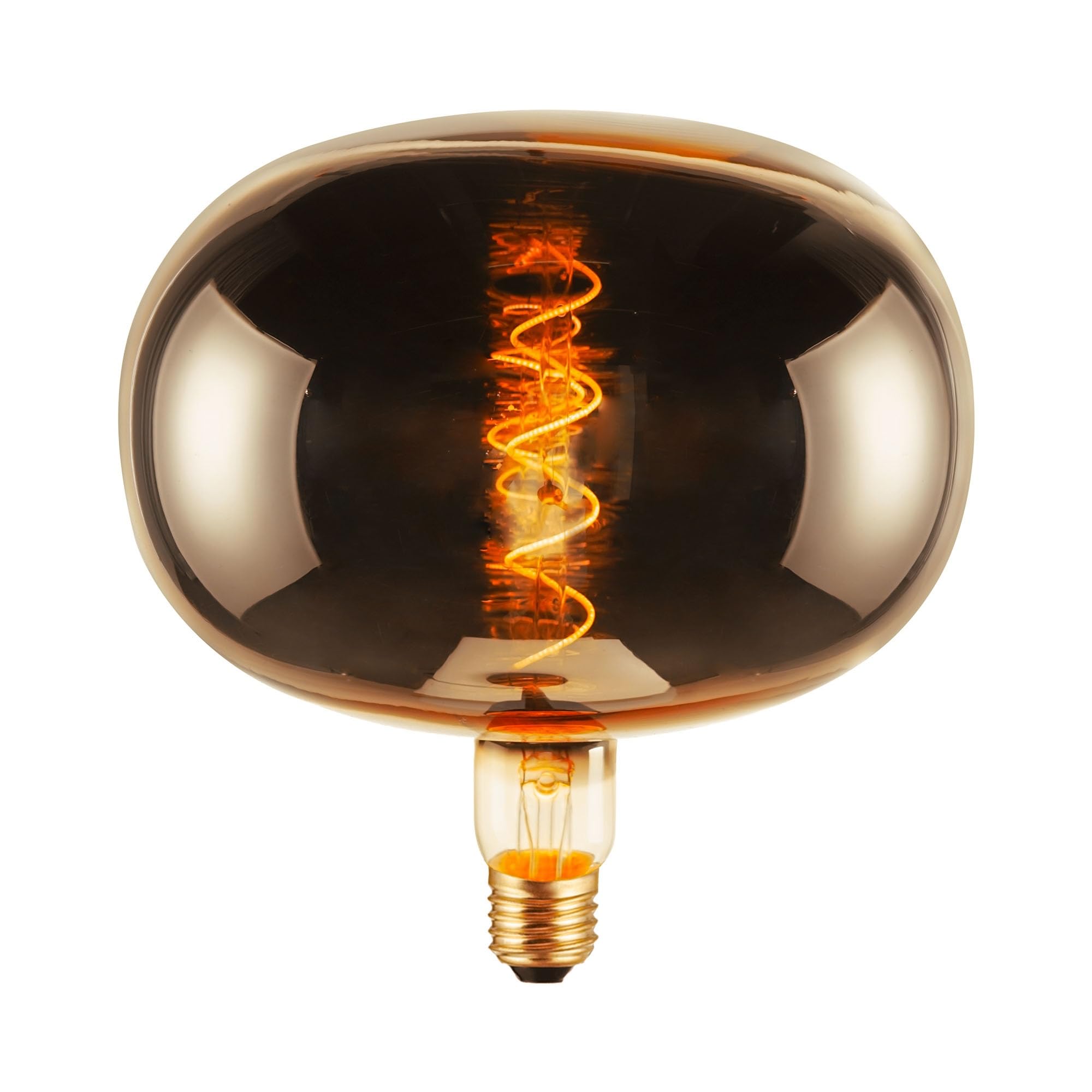 Suprema, Ampoule Décorative Vintage Apple, Filament en Spirale, Finition Bronze, Dimmerable, Lumière Chaude 1800K, Culot E27